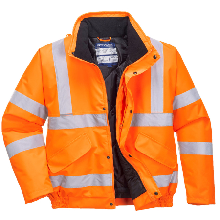 Pelerine | Jachete Impermeabile - RT32, Jachetă de iarnă HI-VIS tip bomber din poliester 300D, țesătură Oxford, 190 g/mp