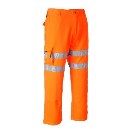 RT46, Pantaloni HI-VIS din kingsmill polycotton 65% poliester, 35% bumbac, 245 g/mp [1]