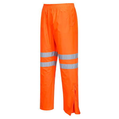 RT61, Pantaloni de ploaie HI-VIS din 100% poliester, țesătură Oxford 300D, 190 g/mp [1]