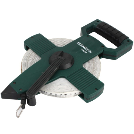 Instrumente de masură și marcaj - Ruletă bandă fibră mâner x 12,5 mm, 30-50 m