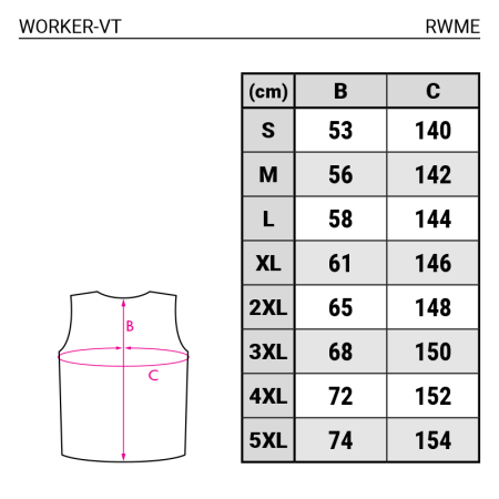 RWME, Vestă de lucru din tercot, 250 g/mp [1]