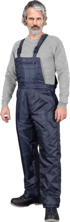 IMBRACAMINTE - S-WINTER-G, Pantaloni de lucru cu pieptar din poliester, 130 g/mp, căptușeală 100% poliester (tafta 190t