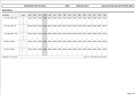 S232, Pantaloni în talie din bumbac elastic Kingsmill Stretch, 255 g/mp [3]