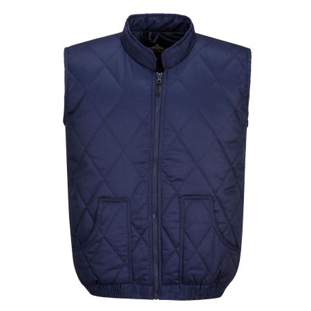 Veste - S412, Vestă de lucru din 65% poliester și 35% bumbac, țesătură twill, 190 g/mp