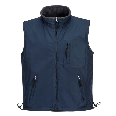Veste - S418, Vestă reversibilă din poliester 100%, țesătură Ripstop acoperită cu PVC, 230 g/mp
