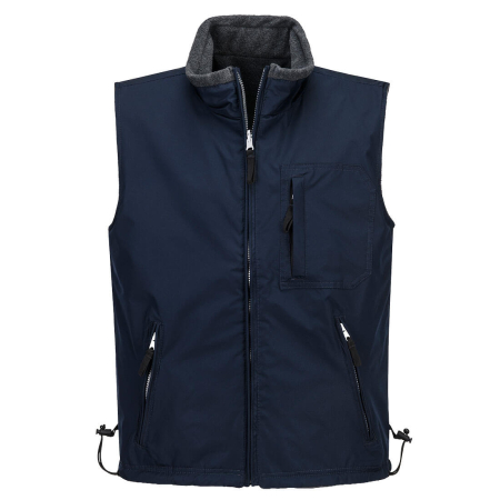 S418, Vestă reversibilă din poliester 100%, țesătură Ripstop acoperită cu PVC, 230 g/mp [0]