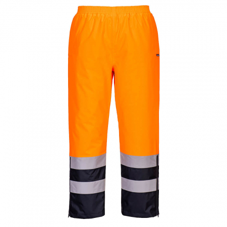 Pantaloni si salopete reflectorizante (HI-VIS) - S598, Pantaloni de iarnă HI-VIS din poliester Oxford, 190 g/mp, căptușeală matlasată 170 g/mp