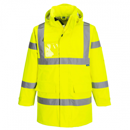 S599, Jachetă impermeabilă Hi-Vis cu glugă detașabilă, din poliester 3L, 160 g/mp [3]