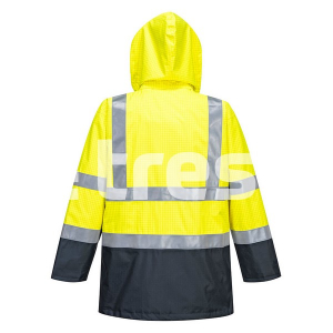 PORTWEST BIZFLAME S779 HiVis, Jachetă multirisc din poliester și fibră carbon antistatică (ESD), 250 g/mp, căptușeală termică 170 g/mp [1]