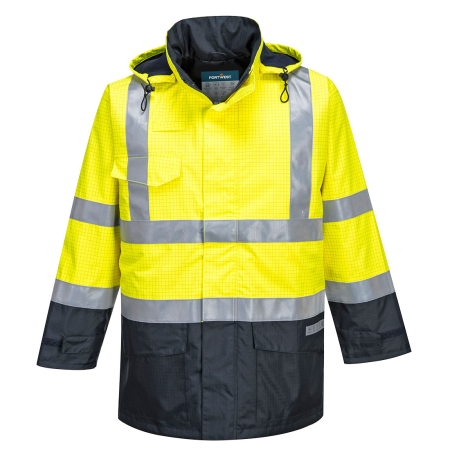 S779, Jachetă ignifugă HI-VIS din poliester impermeabil, 250 g/mp, cu căptușeală detașabilă din fleece [3]