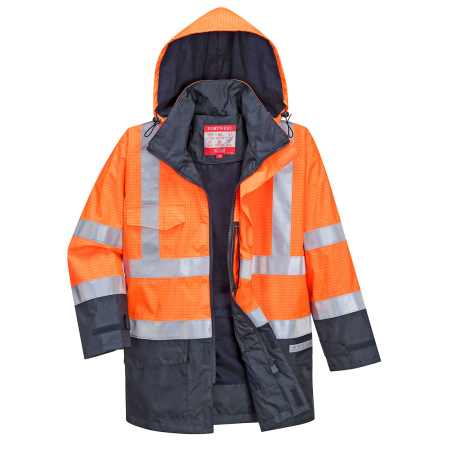 S779, Jachetă ignifugă HI-VIS din poliester impermeabil, 250 g/mp, cu căptușeală detașabilă din fleece [3]