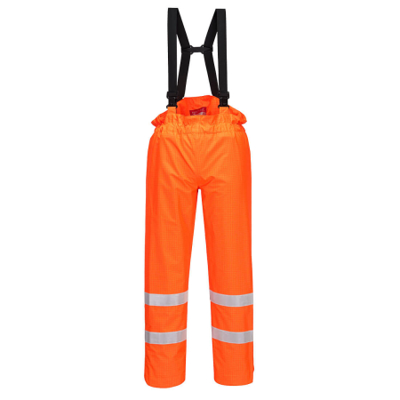 IMBRACAMINTE - S780, Pantaloni HI-VIS din 98% poliester, 2% fibră de carbon antistatică, respirabil, a, 250 g/mp