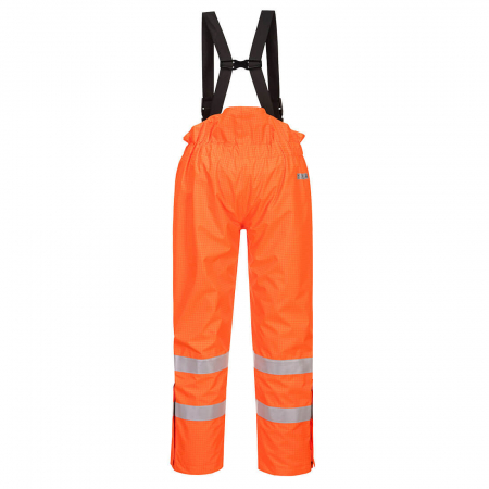 BIZFLAME - S781, Pantaloni HI-VIS cu pieptar, din poliester tratat, 250 g/mp, căptușeală ignifugă din bumbac 170 g/mp [4]