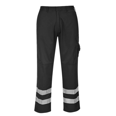 Îmbrăcăminte REFLECTORIZANTĂ (HI-VIS) - S917, Pantaloni de lucru din tercot, 245 g/mp, benzi reflectorizante