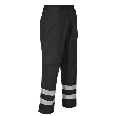 S917, Pantaloni de lucru din tercot, 245 g/mp, benzi reflectorizante [1]