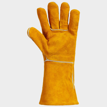 SAHARA, Mănuși de sudură din piele de bovină, manșetă 15 cm [1]