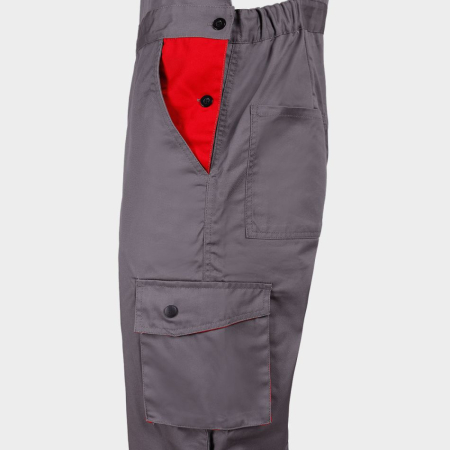 CARGO EVO, Salopeta de lucru, poliester-bumbac 235 g/m2, bretele elastice si buzunare cargo [3]