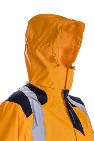 SANGAKU, Jachetă de ploaie HI-VIS din poliester ripstop Oxford 300D, căptușeală din plasă 75 g/mp [4]