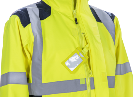 SANGAKU, Jachetă de ploaie HI-VIS din poliester ripstop Oxford 300D, căptușeală din plasă 75 g/mp [7]