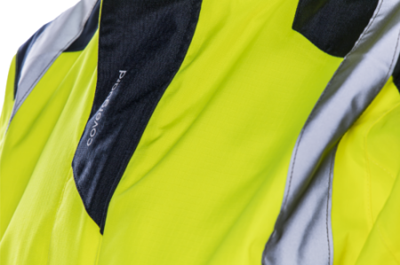 SANGAKU, Jachetă de ploaie HI-VIS din poliester ripstop Oxford 300D, căptușeală din plasă 75 g/mp [8]