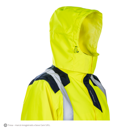 SANGAKU, Jachetă de ploaie HI-VIS din poliester ripstop Oxford 300D, căptușeală din plasă 75 g/mp [2]