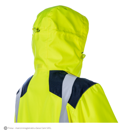 SANGAKU, Jachetă de ploaie HI-VIS din poliester ripstop Oxford 300D, căptușeală din plasă 75 g/mp [3]