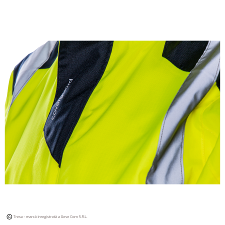 SANGAKU, Jachetă de ploaie HI-VIS din poliester ripstop Oxford 300D, căptușeală din plasă 75 g/mp [6]