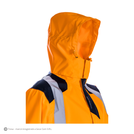 SANGAKU, Jachetă de ploaie HI-VIS din poliester ripstop Oxford 300D, căptușeală din plasă 75 g/mp [9]