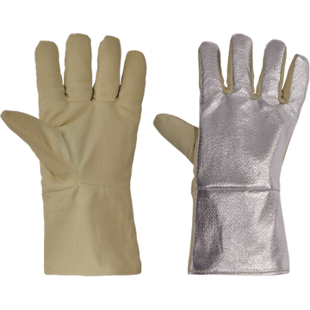 PROTECȚIA MÂINILOR - SCAUP/AL FOLIE, Mănuși termorezistente din aramid (kevlar) 320 g/m²