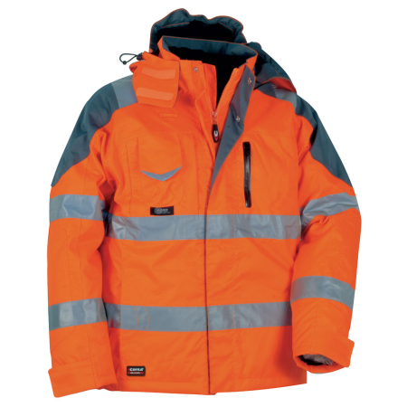 COFRA RESCUE, Jachetă de protecție înaltă vizibilitate (Hi-Vis) din poliester cu membrană din poliuretan [1]