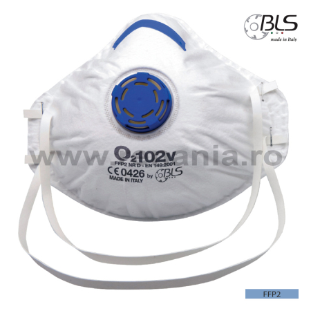 PROTECȚIE RESPIRATORIE - BLS, Semimască tip cupă cu supapă de protecție respiratorie FFP2