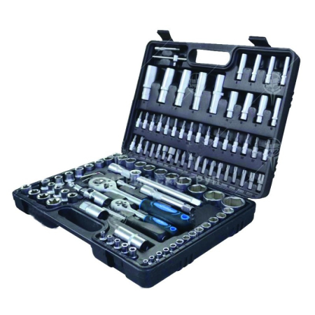 Scule și unelte - Set 108 chei tubulare crom-vanadiu, 1/4" și 1/2"