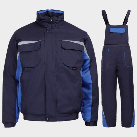 Imbracaminte TERMOIZOLANTĂ - KASTOR WINTER, Set de iarnă vătuit (jachetă și pantaloni cu pieptar) din bumbac hidrofobizat, 240 g/mp