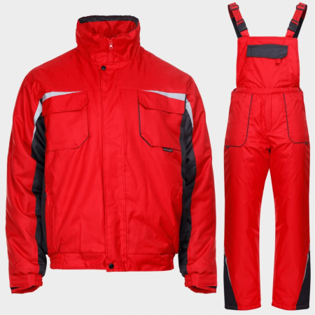 Imbracaminte TERMOIZOLANTĂ - KASTOR WINTER, Set de iarnă vătuit (jachetă și pantaloni cu pieptar) din poliester, 110 g/mp