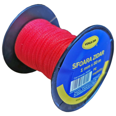 Sfori și frânghii - Sfoară de legat zidar 1,0 mm x 50 M, rolă