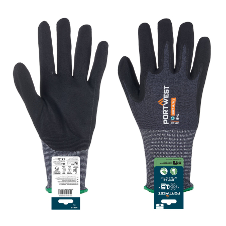 Mănuși Textile Imersate - SG GRIP 15, Mănuși de protecție din poliester reciclat, imersate în nitril