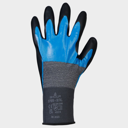 Protecție mecanică - SHOWA Double Dip, Manusi de protectie mecanica din nitril spuma, dubla acoperire