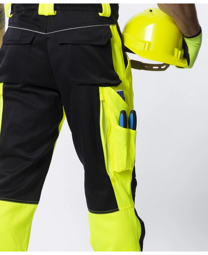 SIGNAL+, Pantaloni cu pieptar HI-VIS din poliester și bumbac twill, 290 g/mp [4]