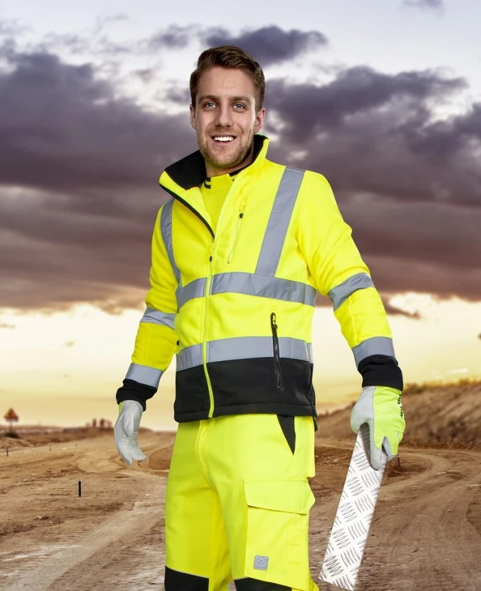SIGNAL, Jachetă de lucru HI-VIS din poliester cu interior polar fleece, 280 g/mp, EN ISO 20471 Clasa 2/3 [2]