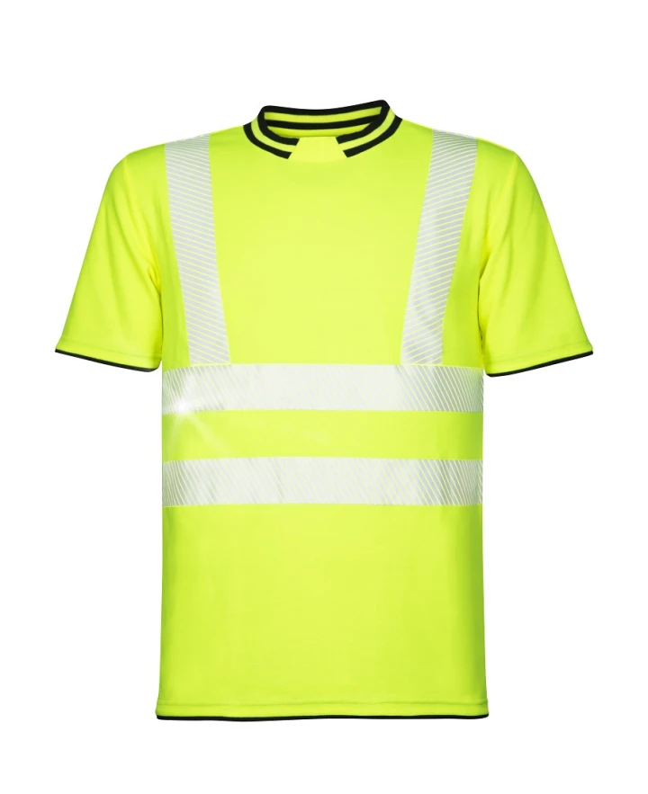 Tricouri si bluze reflectorizante (HI-VIS) - SIGNAL, Tricou HI-VIS cu mânecă scurtă din amestec bumbac-poliester, 150 g/mp