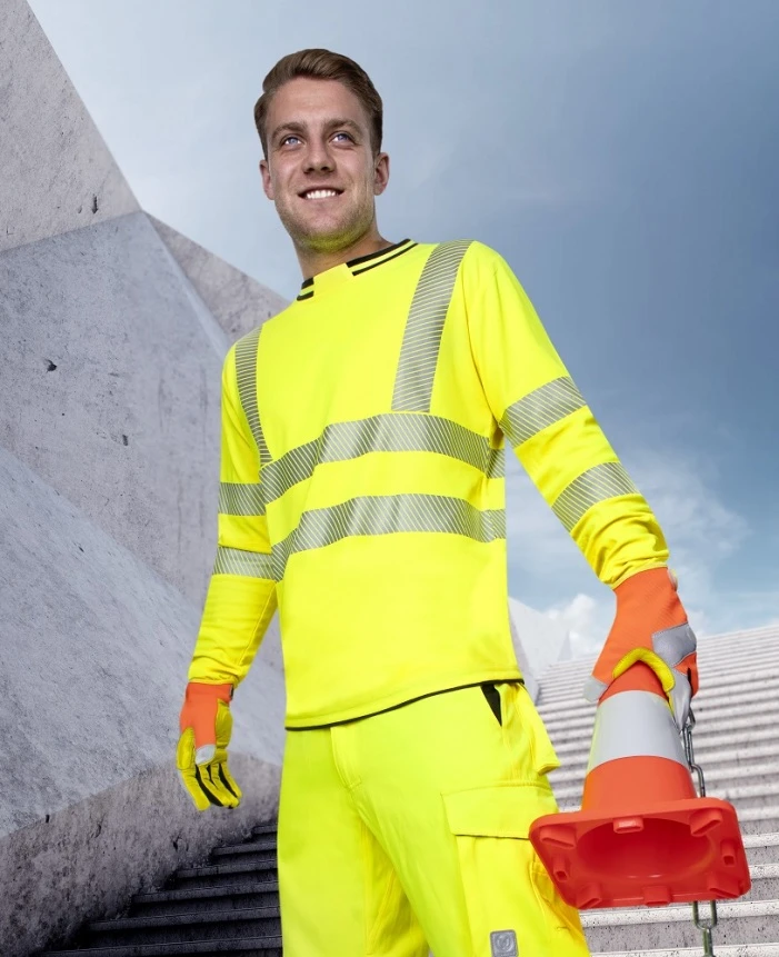 SIGNAL, Tricou reflectorizant HI-VIS mânecă lungă cu protecție UV, 55% bumbac 45% poliester, 150 g/mp [1]