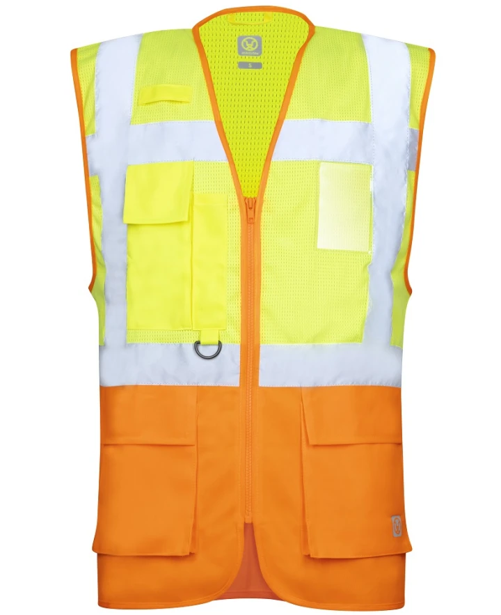 Veste reflectorizante (HI-VIS) - SIGNAL, Vestă reflectorizantă HI-VIS manager din plasă, poliester, 150 g/mp