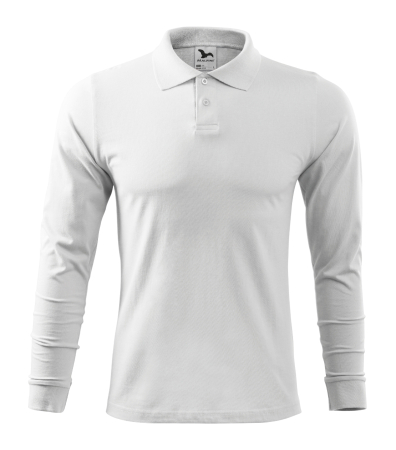 SINGLE J. LS, Tricou polo de lucru din bumbac, cu mânecă lungă pentru bărbați [1]