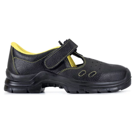 Sandale - SIRIN LUCINA S1 SRC, Sandale de protecție din piele pigmentată de bovină, bombeu metalic, barete Velcro, talpă SRC