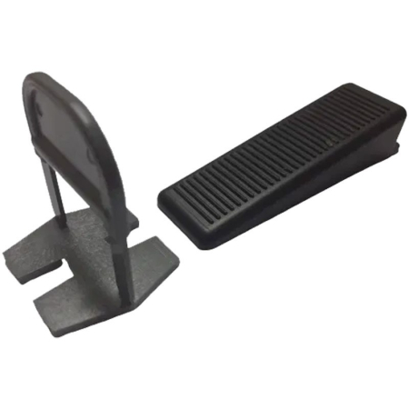 Instrumente de masură și marcaj - Sistem nivelare gresie/faianță - set 50 clips pt. rost 50 pene pt.gros.plăci MAX.12 mm