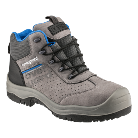 Bocanci de protecție S1P - SODALITE HIGH S1P SRC, Bocanci de protecție din piele întoarsă și plasă respirabilă, bombeu compozit, lamelă textilă antiperforație, talpă PU2D antiderapantă