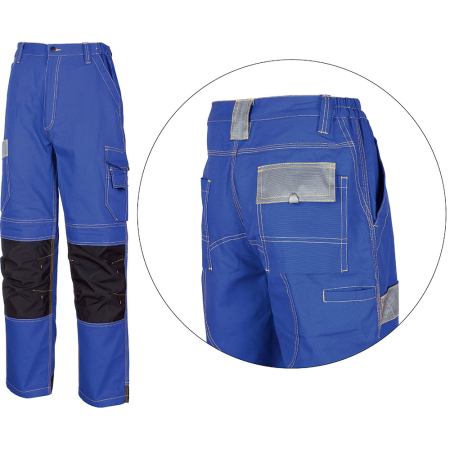 SOLOMON, Pantaloni de lucru în talie din țesătură canvas, 100% bumbac, 245 g/mp, genunchi din poliester Oxford [6]