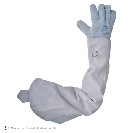 Accesorii Imbracaminte - SOUDEUR COTI LONG, Cotiere [manecute] lungi, 40 cm, pentru sudura, din piele spalt de bovina, cusute cu fir Kevlar