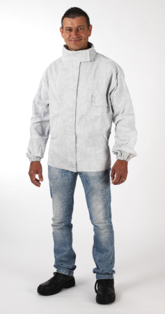 Îmbrăcăminte IGNIFUGĂ (ANTI-FLACĂRĂ) - SOUDEUR JACKET, Jachetă pentru sudură din piele de vacă despicată și Kevlar, 75 cm