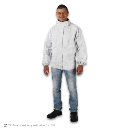 Jachete - SOUDEUR JACKET, Jachetă pentru sudură din piele de vacă despicată și Kevlar, 75 cm